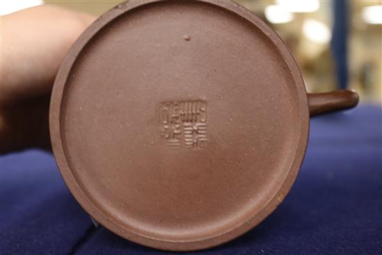 A redware teapot